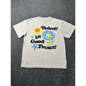 Mens Graphic PacSun Believe In Good Things White T Shirt, Size L